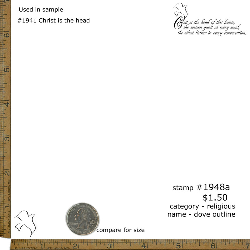 #1948a - Dove Outline - Religious